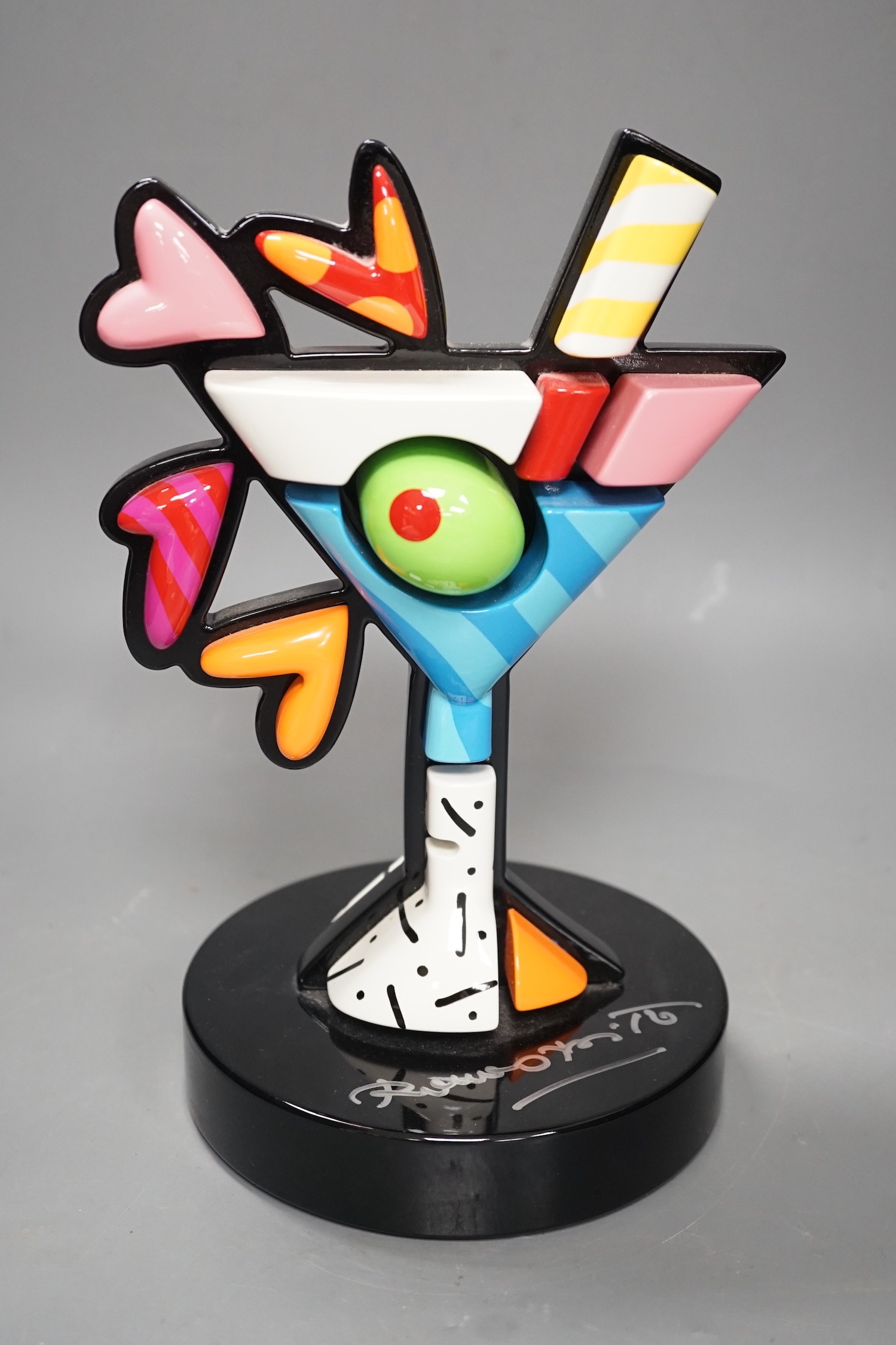 Romero Britto (Brazilian, 1963-), mixed media sculpture RP, 